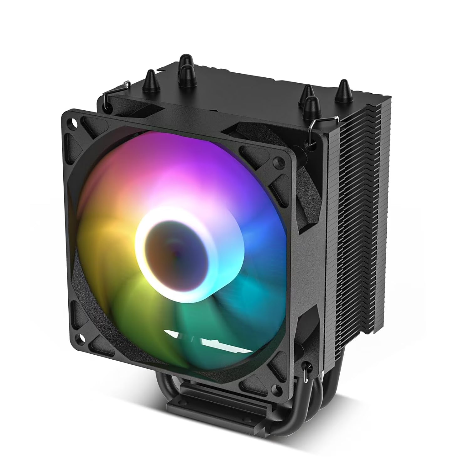 Vetroo V3 CPU Air Cooler with ARGB Lighting and PWM Smart Control - Adjustable Fan Height, 3 Direct Heat Pipes, High-Density Aluminium Fins, for AMD AM4, AM5 & Intel LGA1700, 1200, 115X