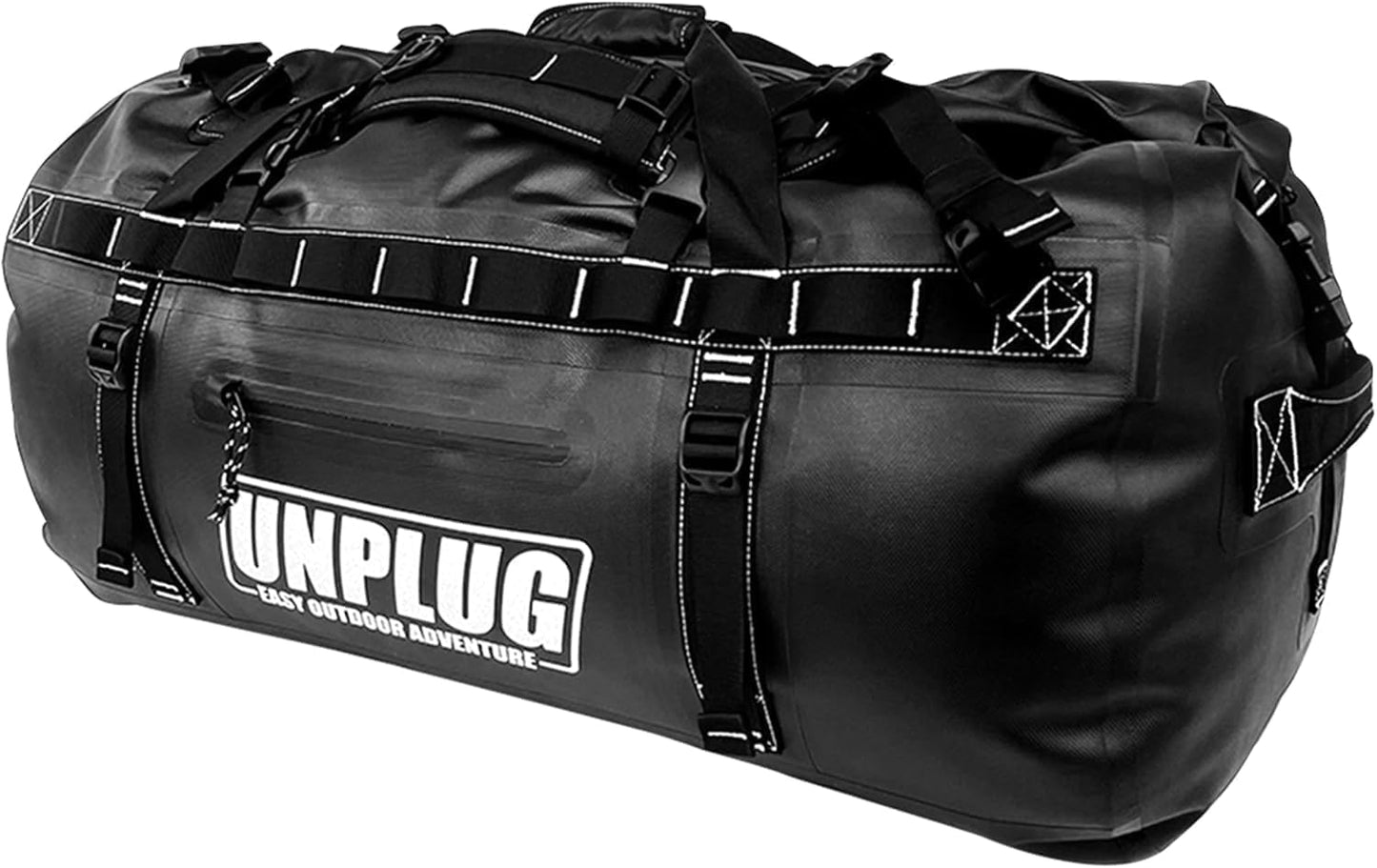 UNPLUG Ultimate Adventure Duffle Bag | 1680D Heavy-Duty Waterproof Design | Versatile Large Bag for Camping, Motorcycling, Boating, and Hunting