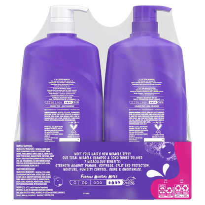 Total Miracle Dual Pack: Apricot & Macadamia Oil Paraben-Free Shampoo and Conditioner