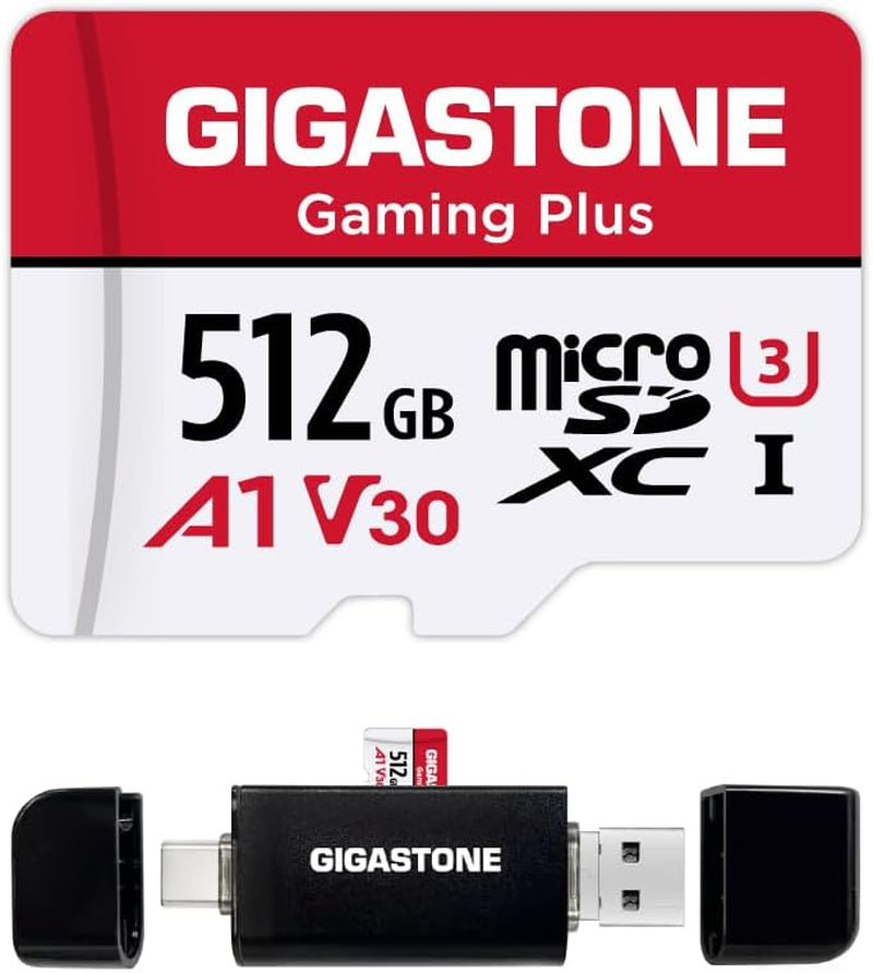 Gigastone 256GB Camera plus Series Memory Card, Read Speed up to 100Mb/S. Ideal for Full HD Video Gopro Drone Android Camera, A1 Micro SDXC Card with Mini Case and SD Adapter.