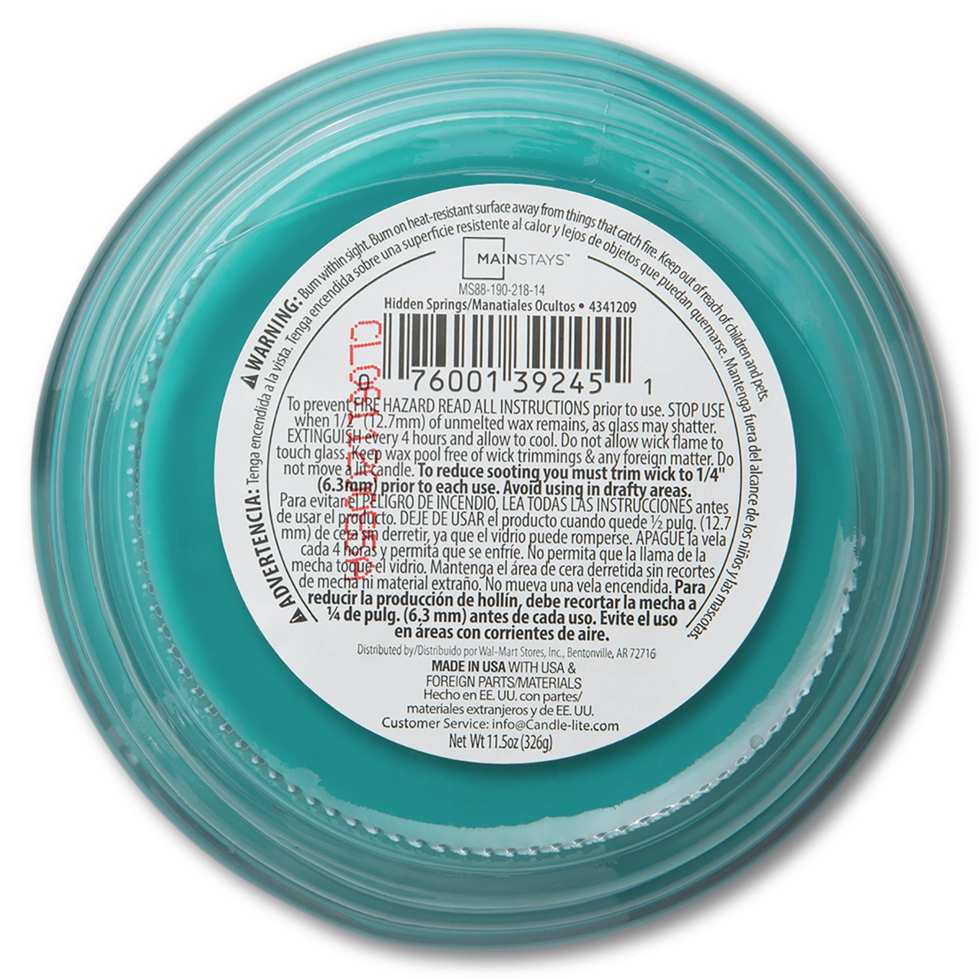 11.5 oz. 3-Wick Scented Glass Jar Candle in Hidden Springs