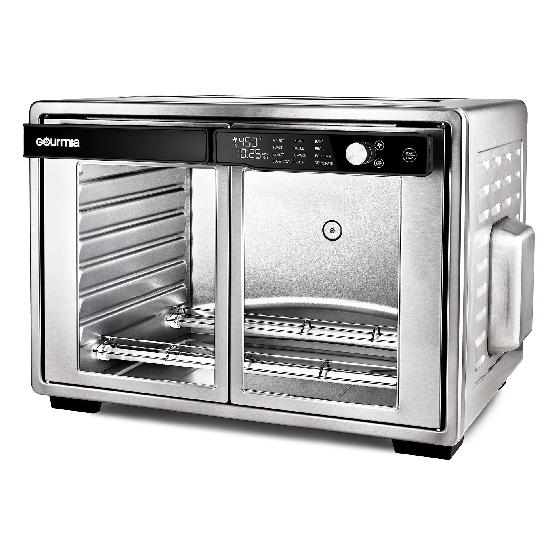 1700W 9-Slice Digital Toaster Oven and Air Fryer with 12 Cooking Presets, 35L Capacity, Stainless Steel Finish