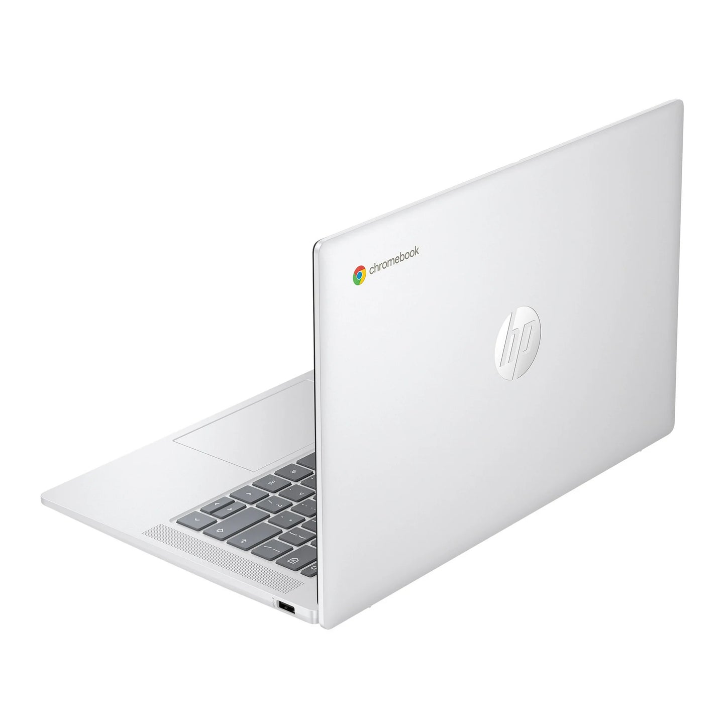 14-Inch HD Chromebook Laptop with Intel N200 Processor, 4GB RAM, 128GB UFS Storage in Glacier Silver