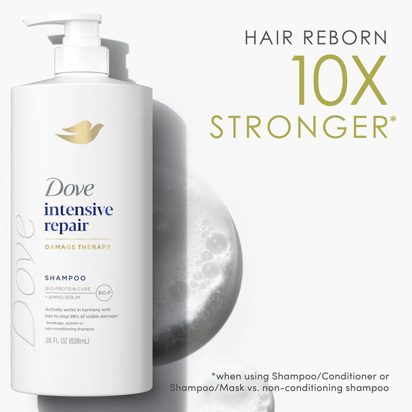 Women's Intensive Repair Shampoo with Bio-Protein Care Technology and Amino Serum, 28 Oz